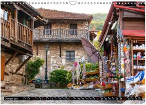 Fotokalender als Geschenk oder als Werbekalender. Thema Reise. Olymp, Griechenland