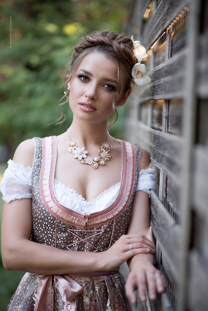 Beauty shoot, Karlsruhe. Dirndl & Oktoberfest Style