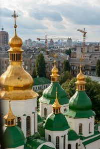 Ukraine, Kyiv, Sofia Kathedrale. 2011. Archivfoto. Reisefotografie