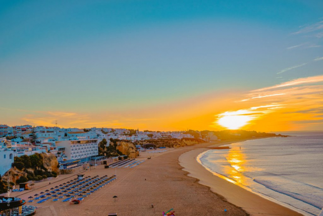 The fascination of the sunlight of Albufeira, Portugal in the morning light. PHOTOART Iryna Mathes