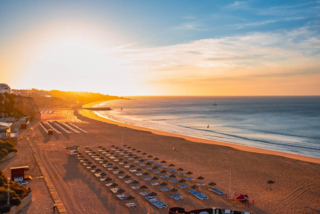 The fascination of the sunlight of Albufeira, Portugal in the morning light. PHOTOART Iryna Mathes